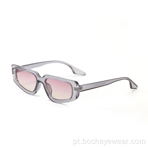 95152 Moda Moda Feminina Óculos de Sol Transparentes Pequenos Armações para Olhos de Gato